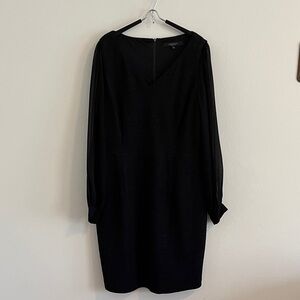 Marc New York Elegant Black Long Sleeve Dress